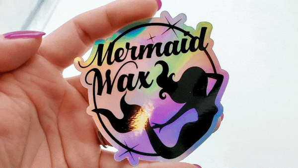 200PCS Holographic Candle Warning Stickers, 1.2 Inch Round Wax