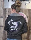 Retro Charcoal Zip Up Jacket