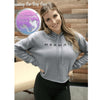 M­·E·R·M·A·I·D "FRIENDS" Gray Crop Hoodie