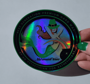 Mermaid Wax Holiday Holographic Stickers