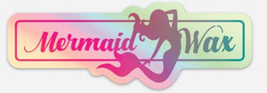 Mermaid Wax Logo Holographic Stickers