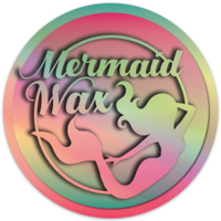 Mermaid Wax Logo Holographic Stickers