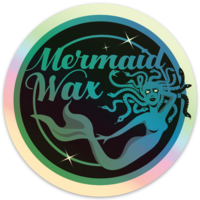 Mermaid Wax Logo Holographic Stickers