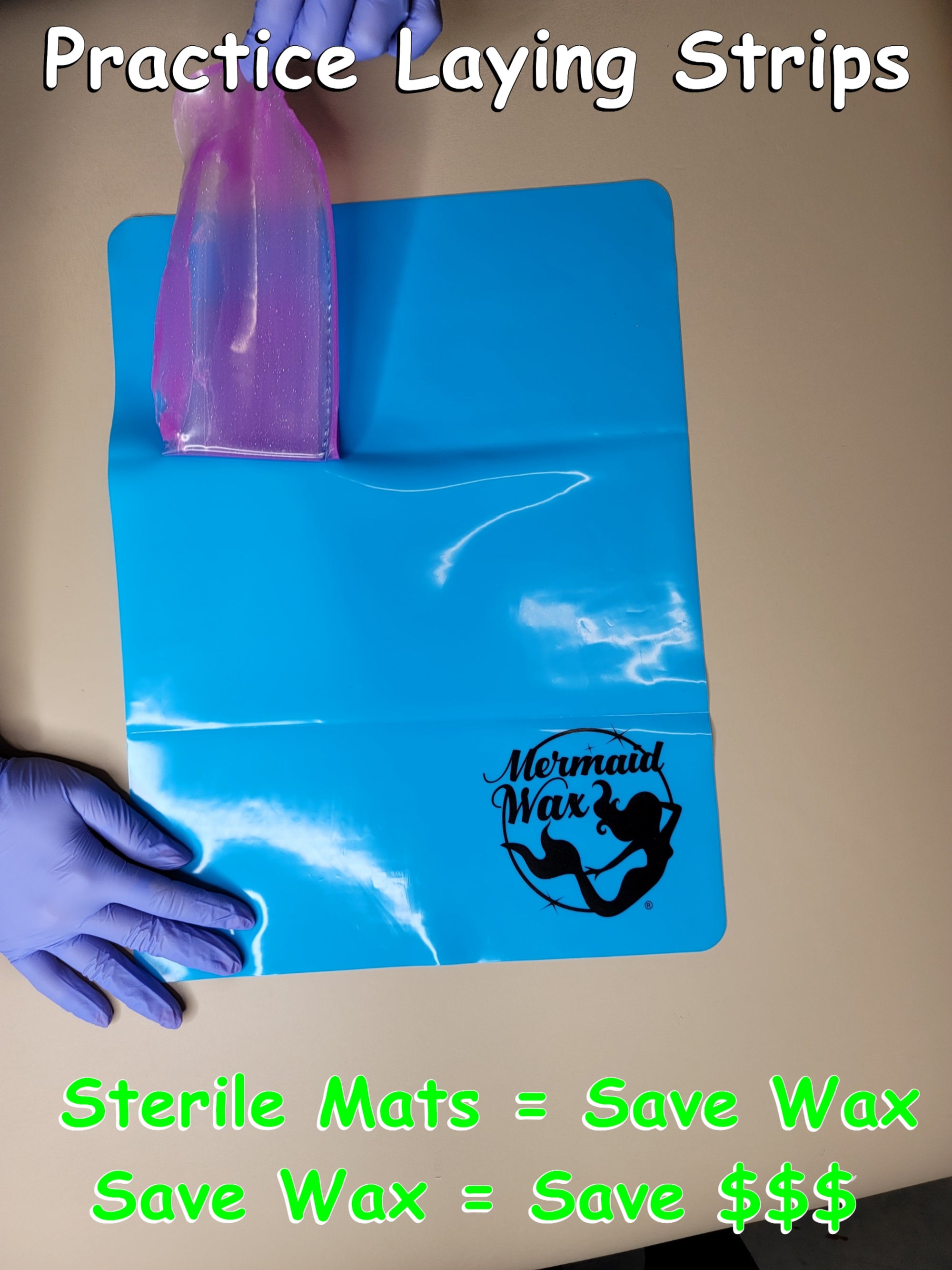 Silicone Mats "Mermaid Mats" Practice Waxing / Sterile Mat Mermaid Wax®