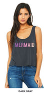 Mermaid Tank | Dark Gray "MERMAID"