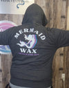 Mermaid Wax Jacket | Zip Up Retro Charcoal