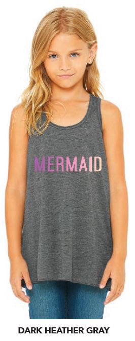 Youth "MERMAID" Dark Gray Tank Top